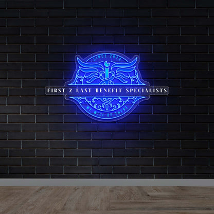 First 2 Fast Benefit Specialists - Premium Neon Artwork