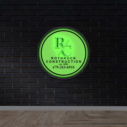 Rothrock Construction - Premium Neon Artwork