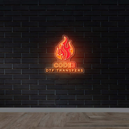 CODE3 DTF Transfers - Premium Neon Artwork