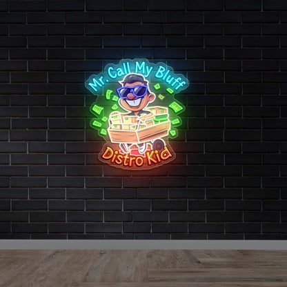 Mr. Call My Bluff - Premium Neon Artwork