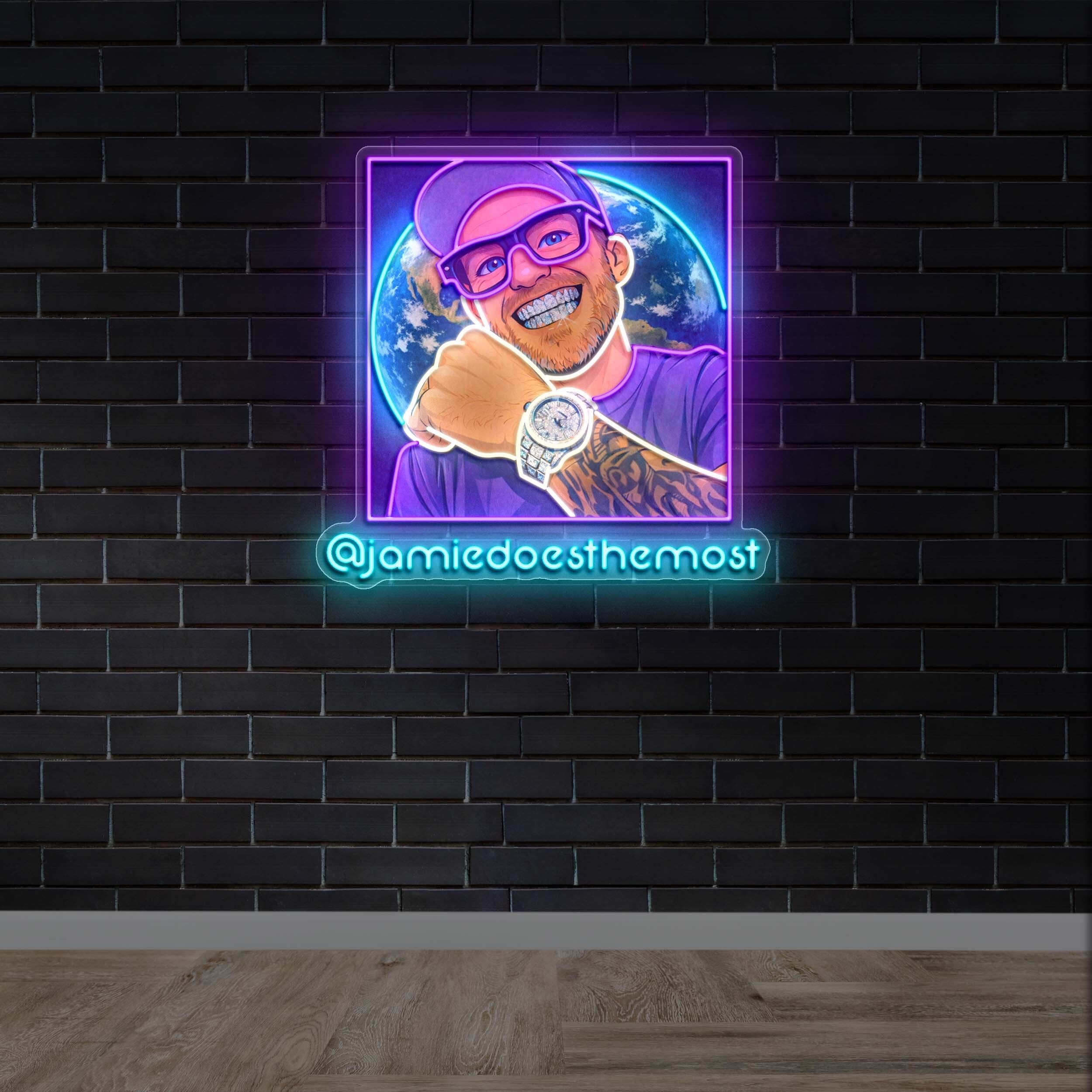 @jamiedoesthemost - Premium Neon Artwork