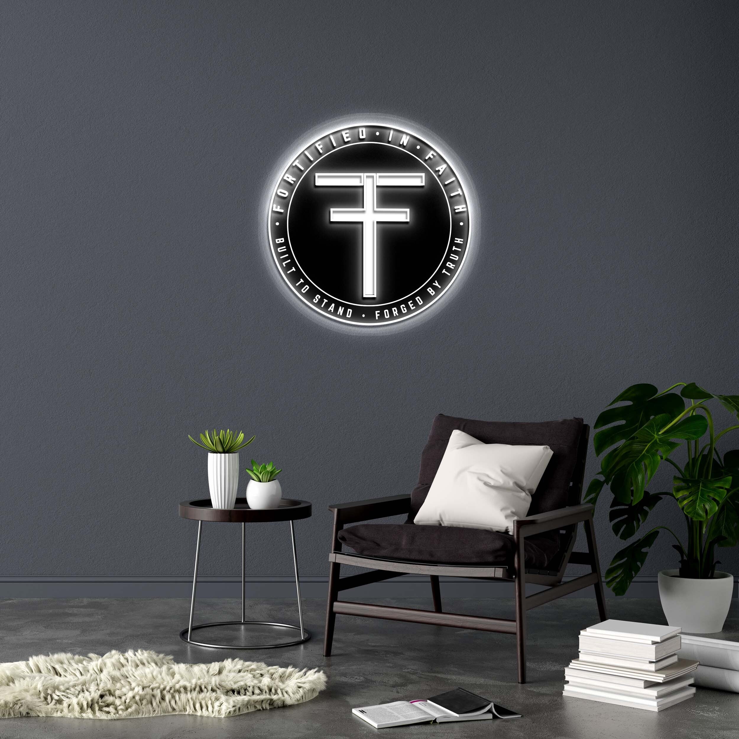 FORTIFIED IN FAITH II (2nd version) - Premium Neon Artwork