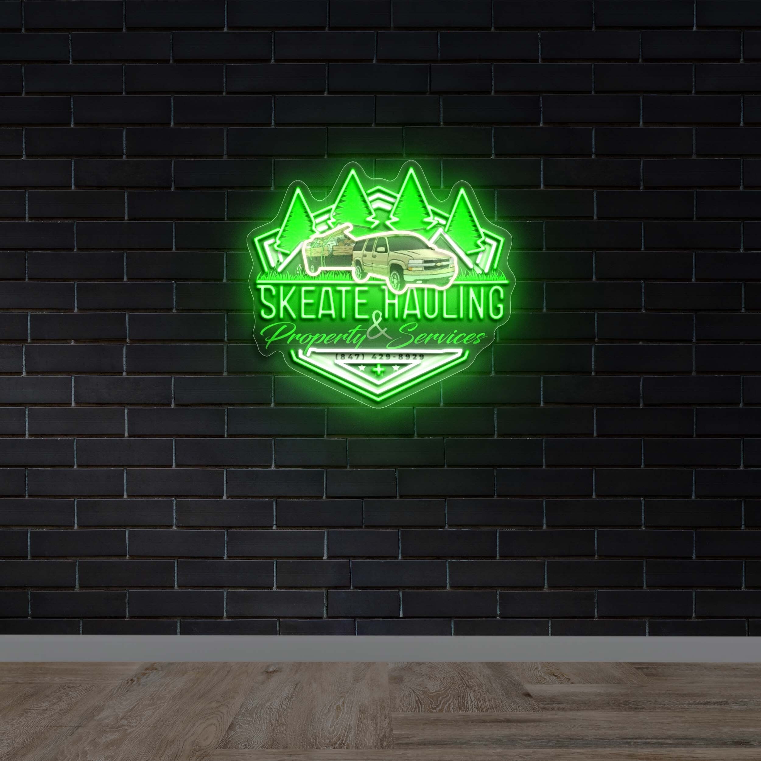 SKEATE HAULING - Premium Neon Artwork