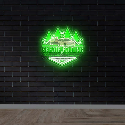 SKEATE HAULING - Premium Neon Artwork