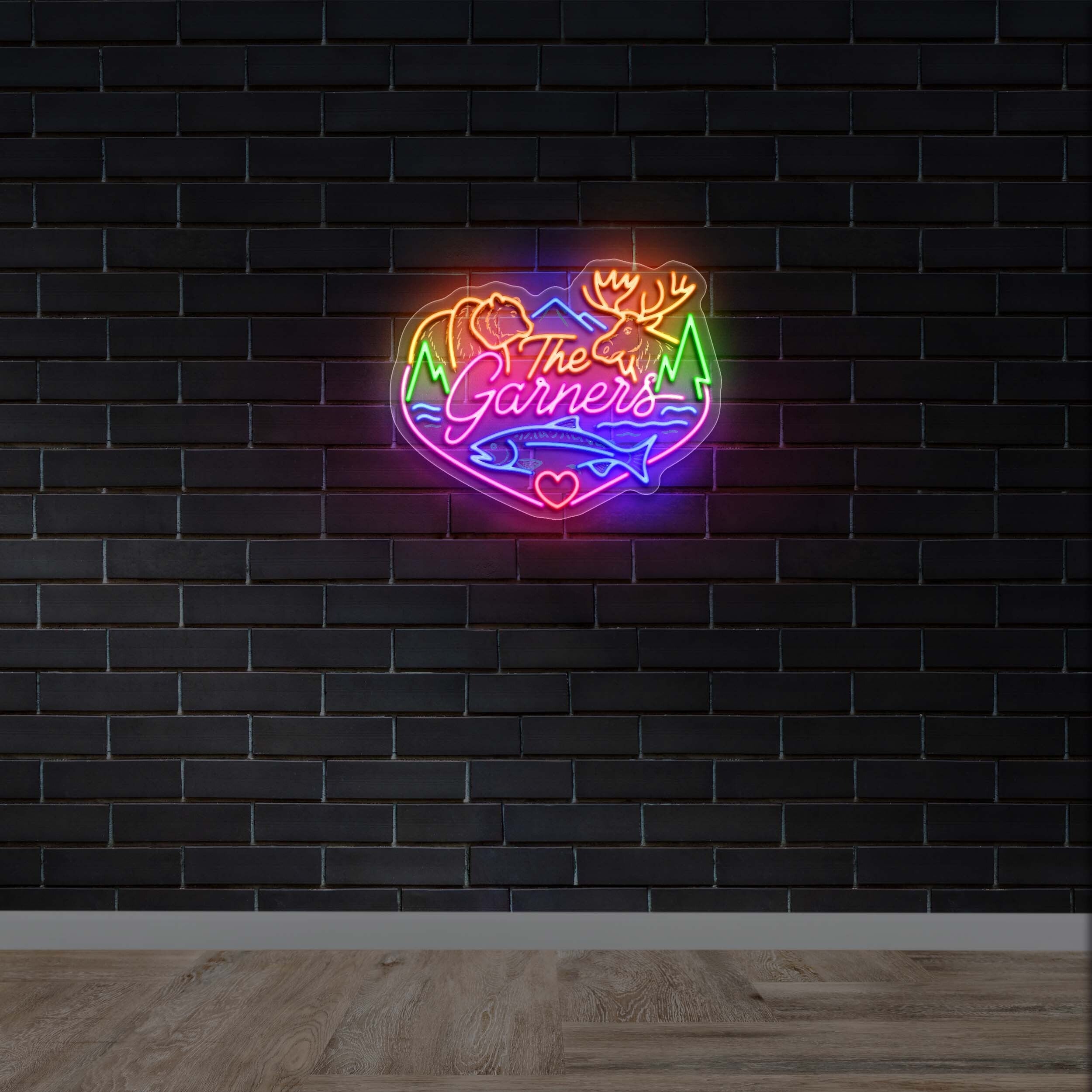 The Garners - Premium Neon Artwork