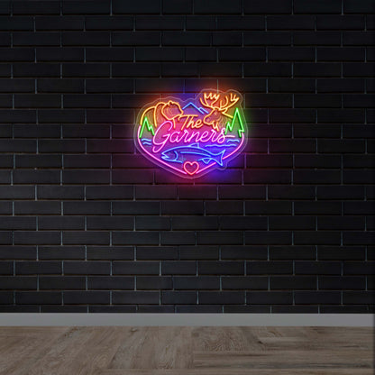The Garners - Premium Neon Artwork