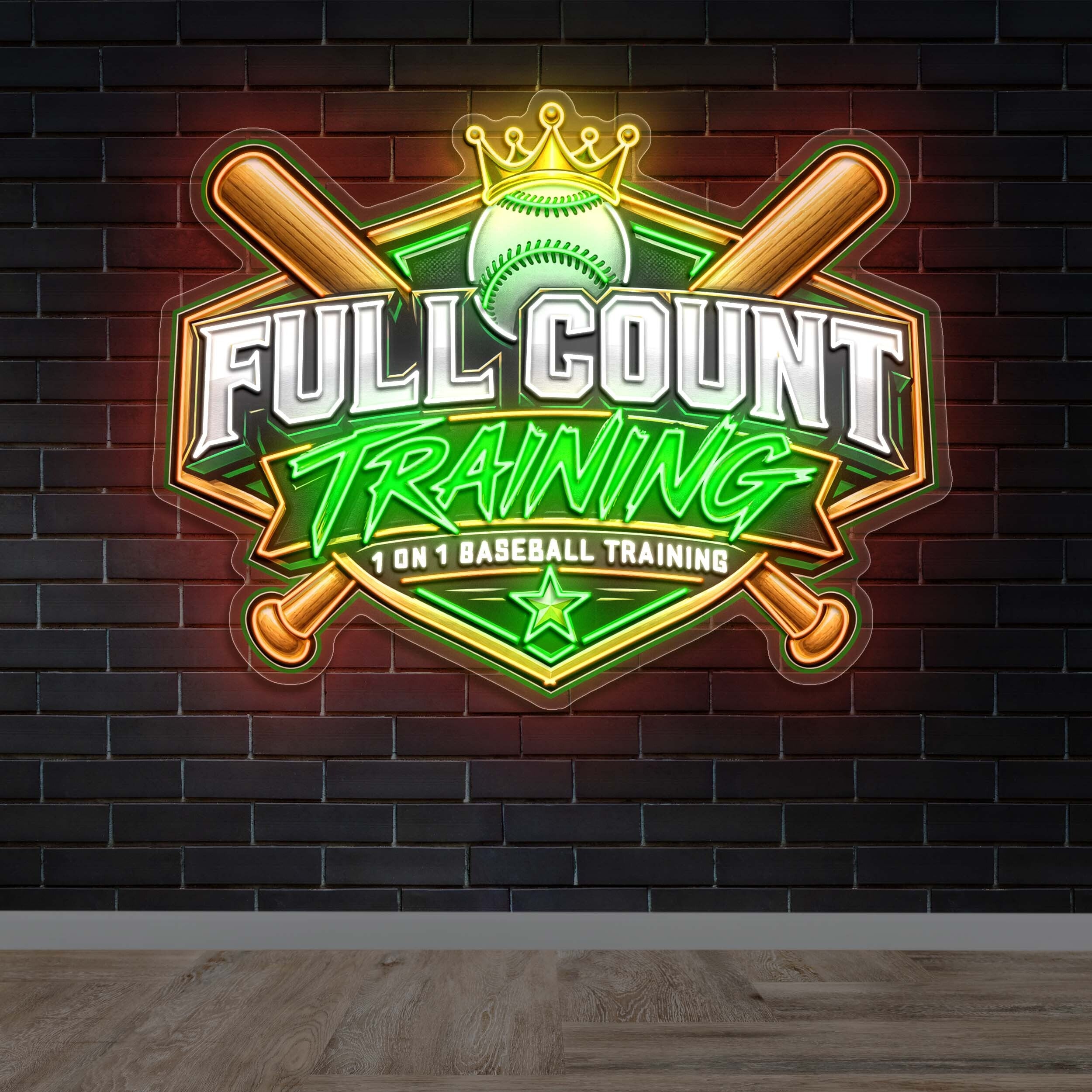 Full Count Training - Premium Neon Artwork
