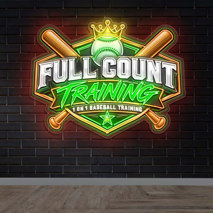 Full Count Training - Premium Neon Artwork