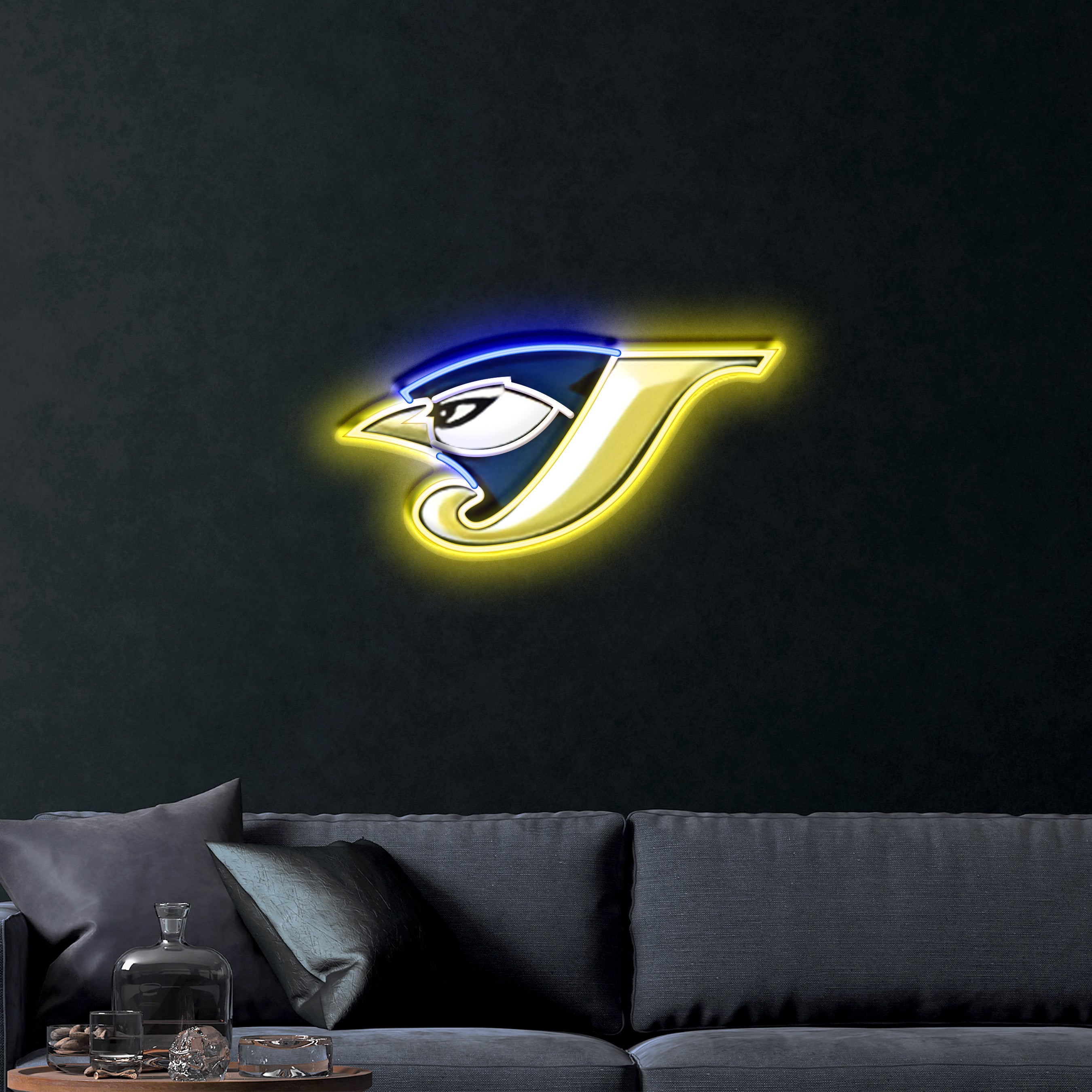 Blue Jay with a J – Premium Neon Artwork