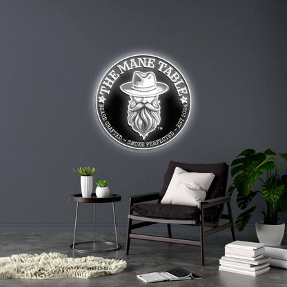 THE MANE TABLE - Premium Neon Artwork