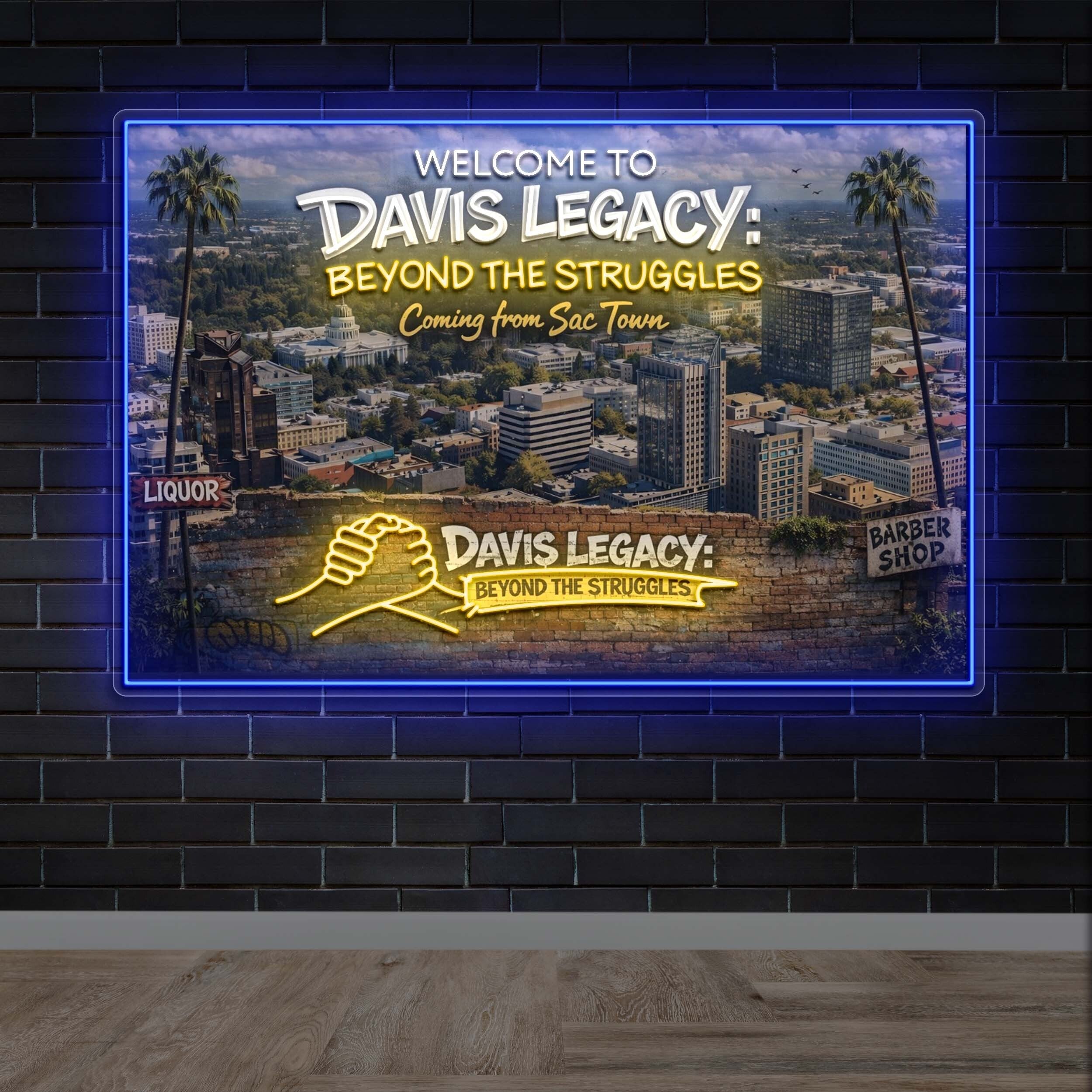 Davis Legacy - Premium Neon Artwork