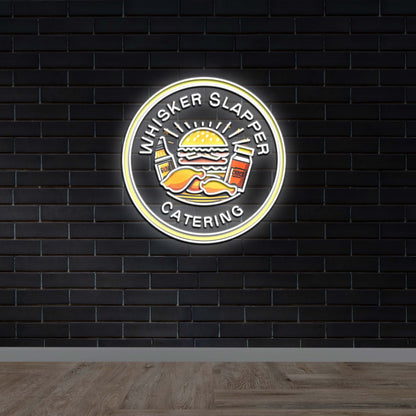 Whisker Slapper Catering - Premium Neon Artwork