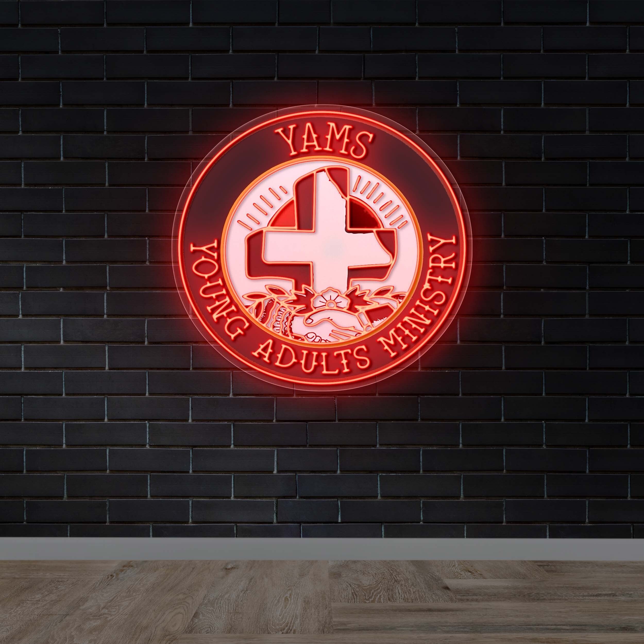 YAMS Young Adults Ministry - Premium Neon Artwork