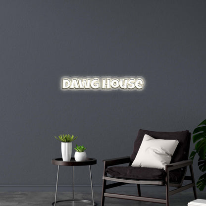 DAWG HOUSE - Premium Neon Artwork