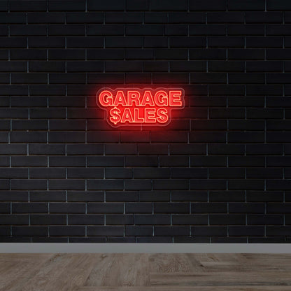 Garage Sales - Premium Neon Artwork