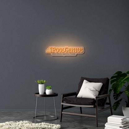 POOL GENIUS - Premium Neon Artwork