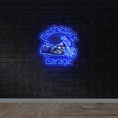 Mesheski's Garage - Premium Neon Artwork