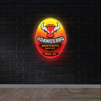 O'Dawg's BBQ -  Premium Neon Artwork