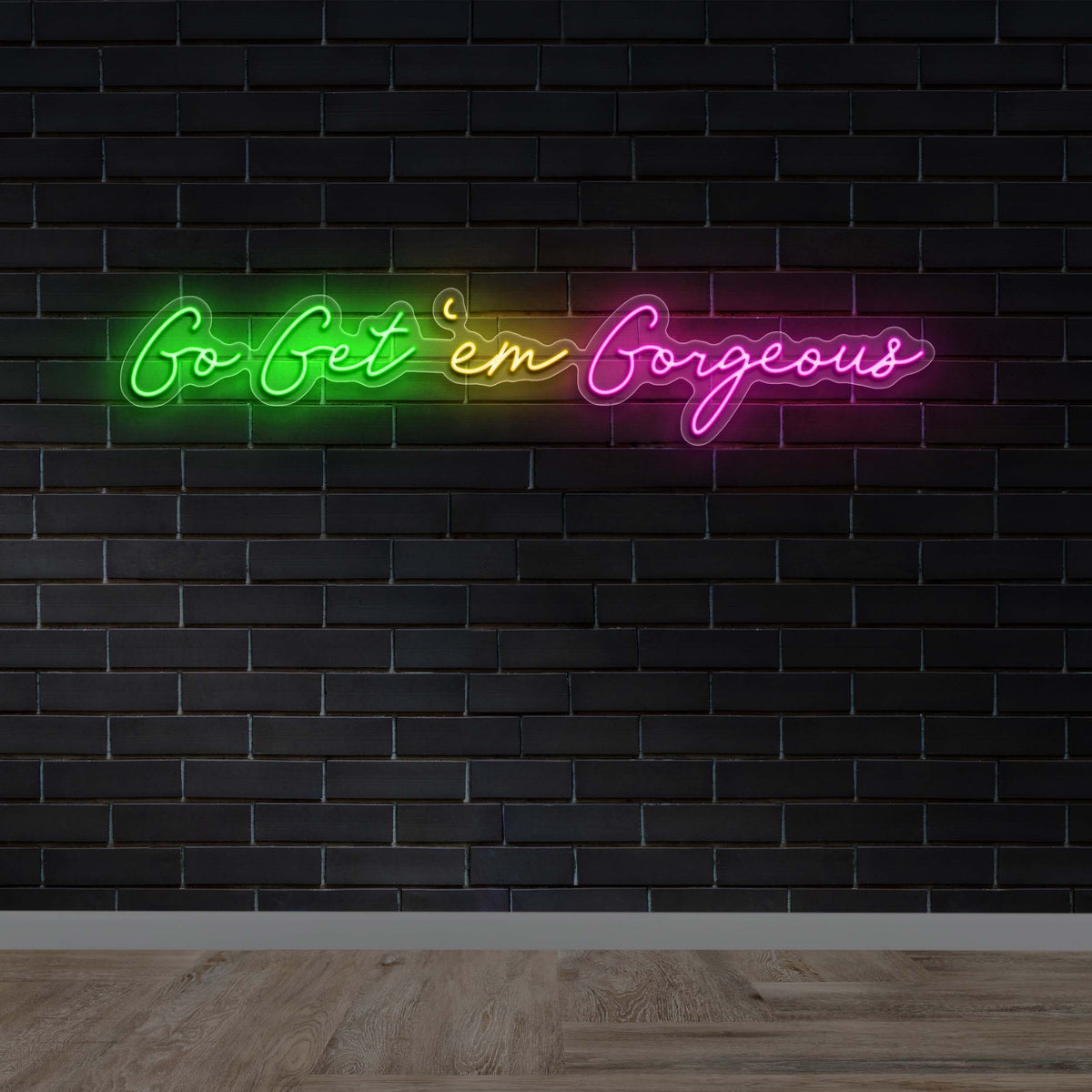 Go Get 'em Gorgeous - Premium Neon Artwork