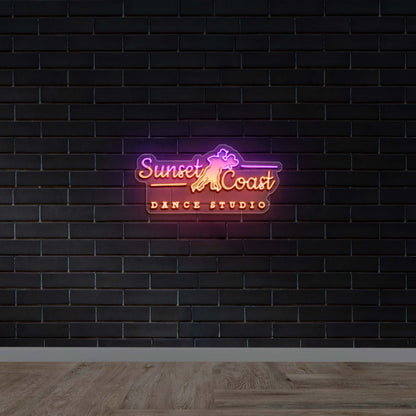 Sunset Coast Dance Studio - Premium Neon Artwork
