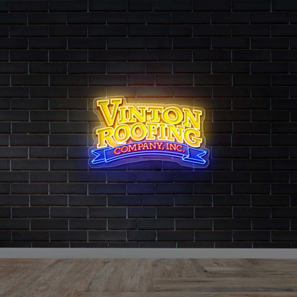 Vinton Roofing Company Inc - Premium Neon Artwork
