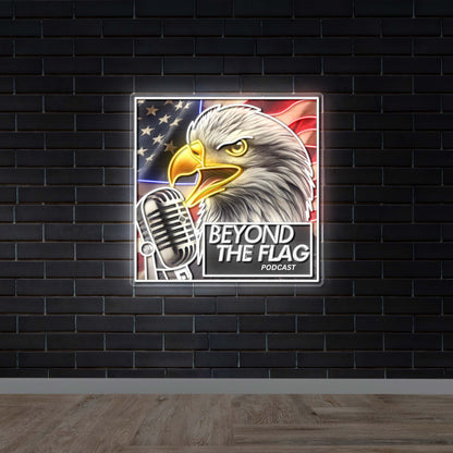 BEYOND THE FLAG PODCAST - Premium Neon Artwork