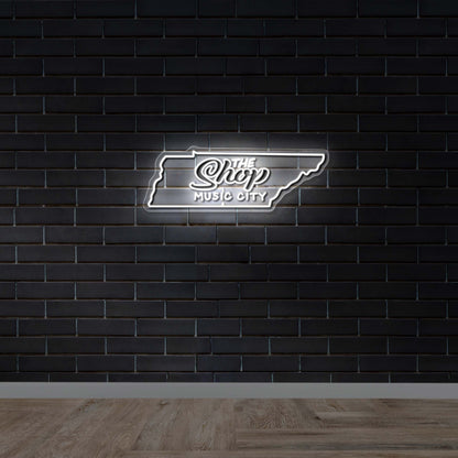 The Shop Music City - Premium Neon Artwork