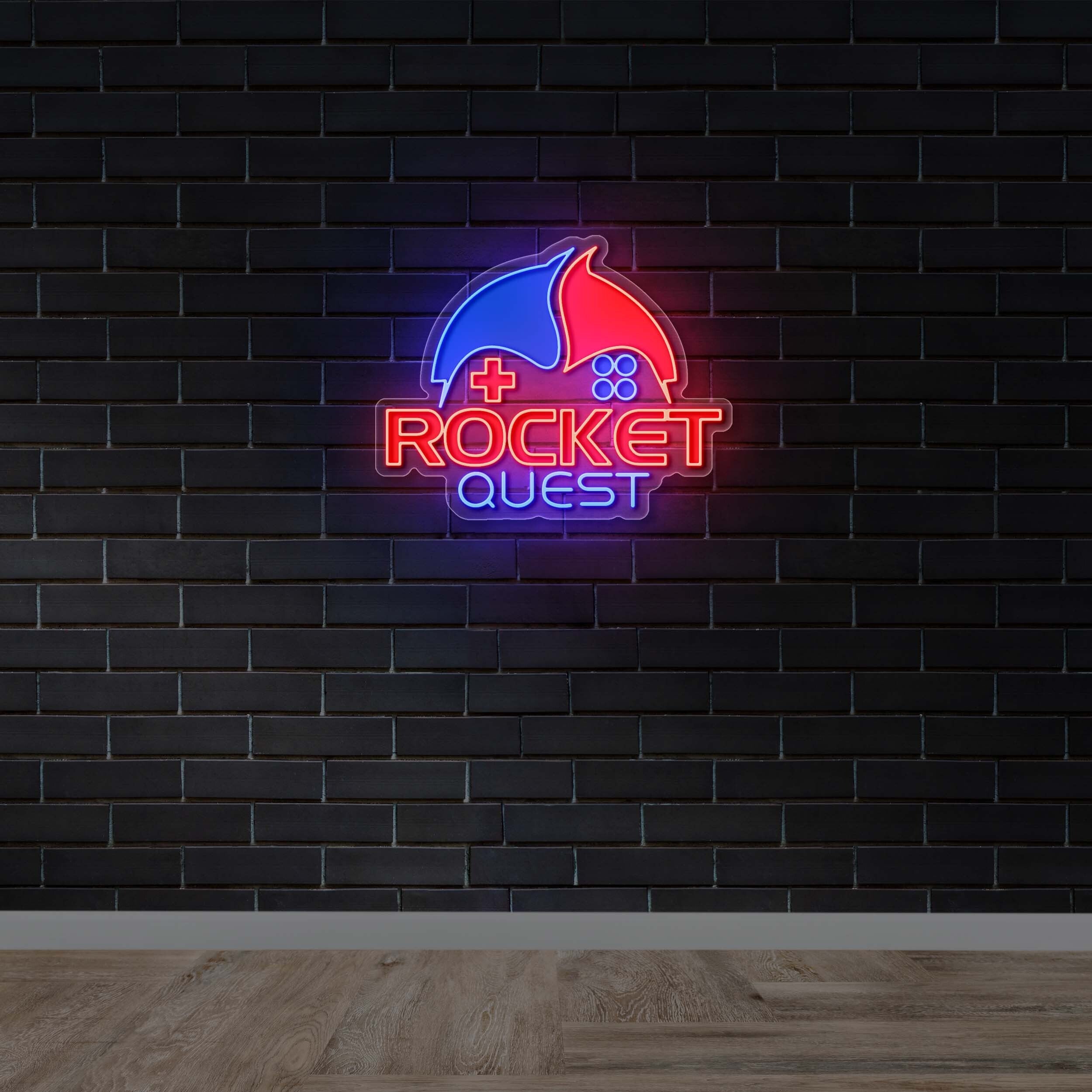 ROCKET QUEST - Premium Neon Artwork