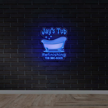 JAY'S TUB - Premium Neon Artwork