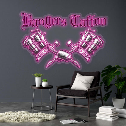 Bangers Tattoo - Premium Neon Artwork