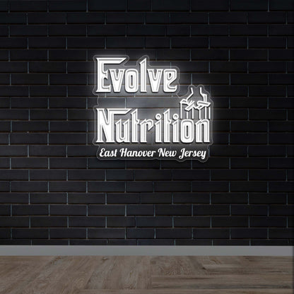 Evolve Nutrition - Premium Neon Artwork