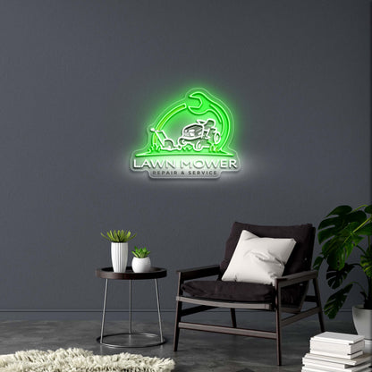 LAWN MOWER - Premium Neon Artwork