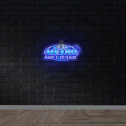 Metro Soft Wash - Premium Neon Artwork