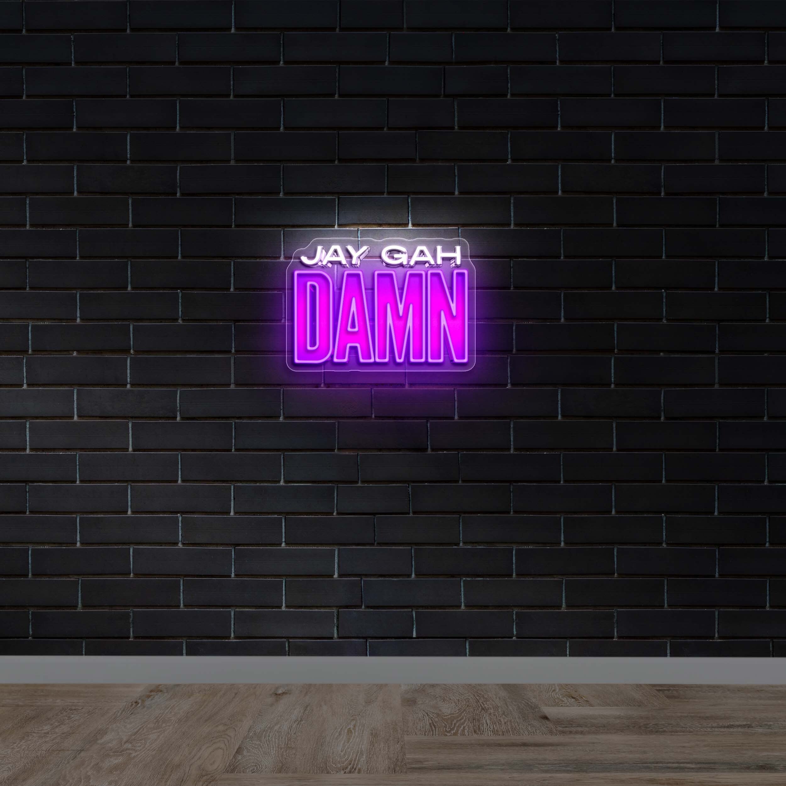 JAY GAH DAMN - Premium Neon Artwork