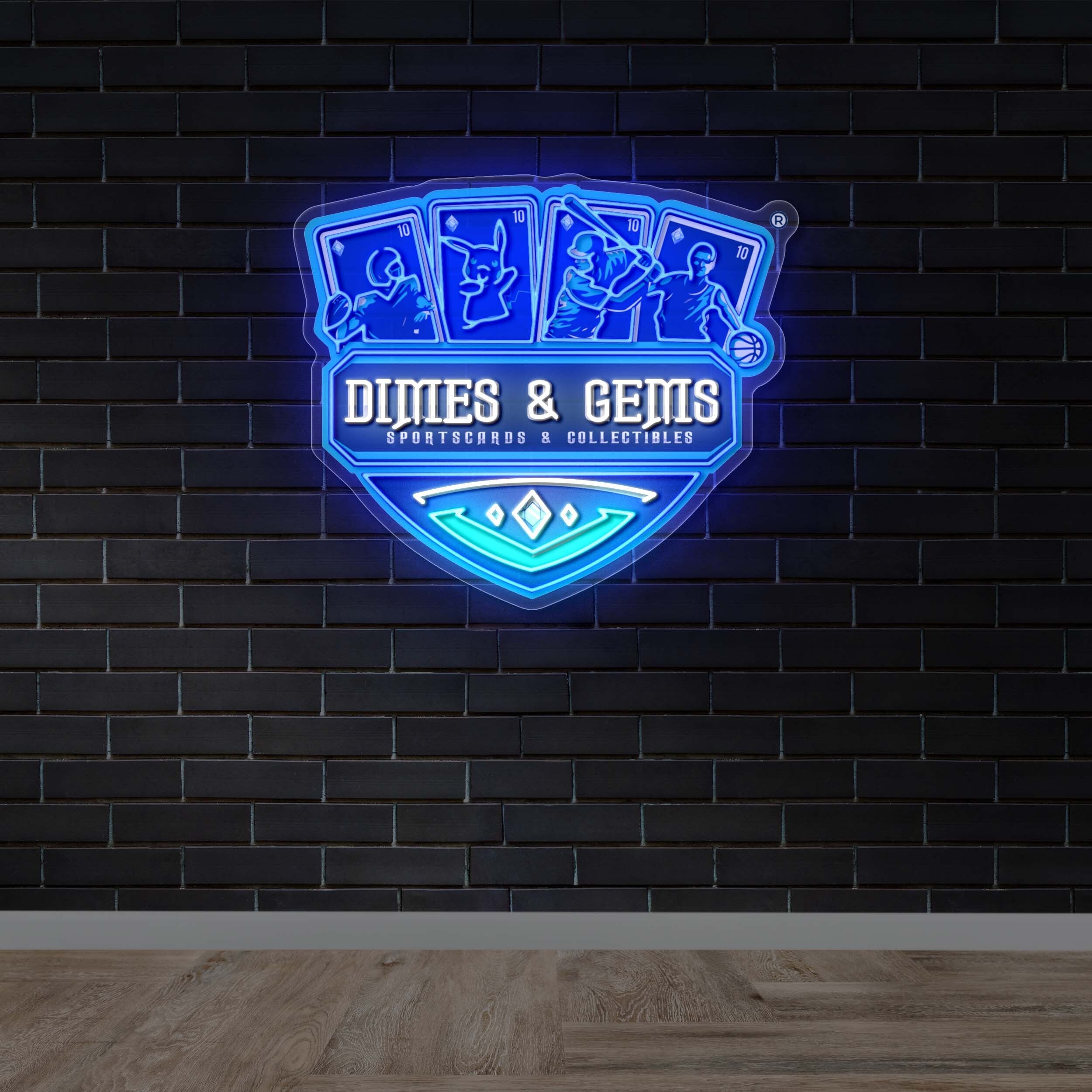 DIMES & GEMS - Premium Neon Artwork