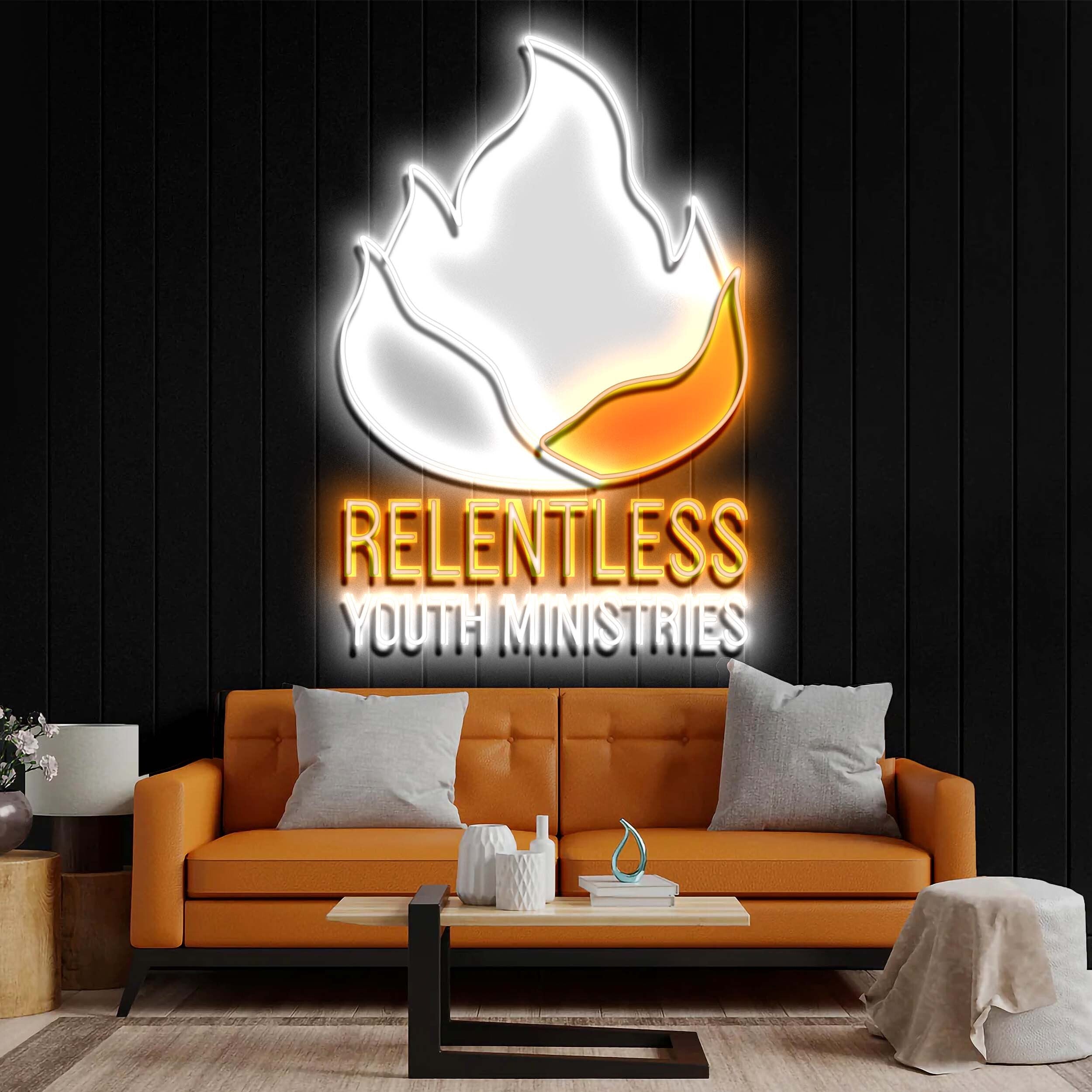 RELENTLESS - Premium Neon Artwork