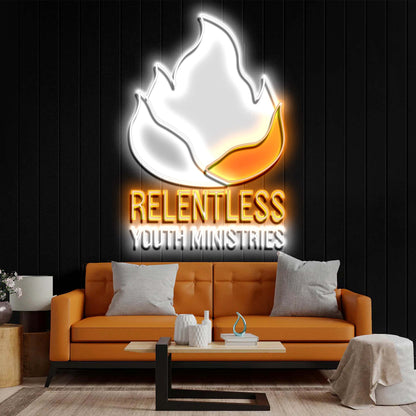 RELENTLESS - Premium Neon Artwork