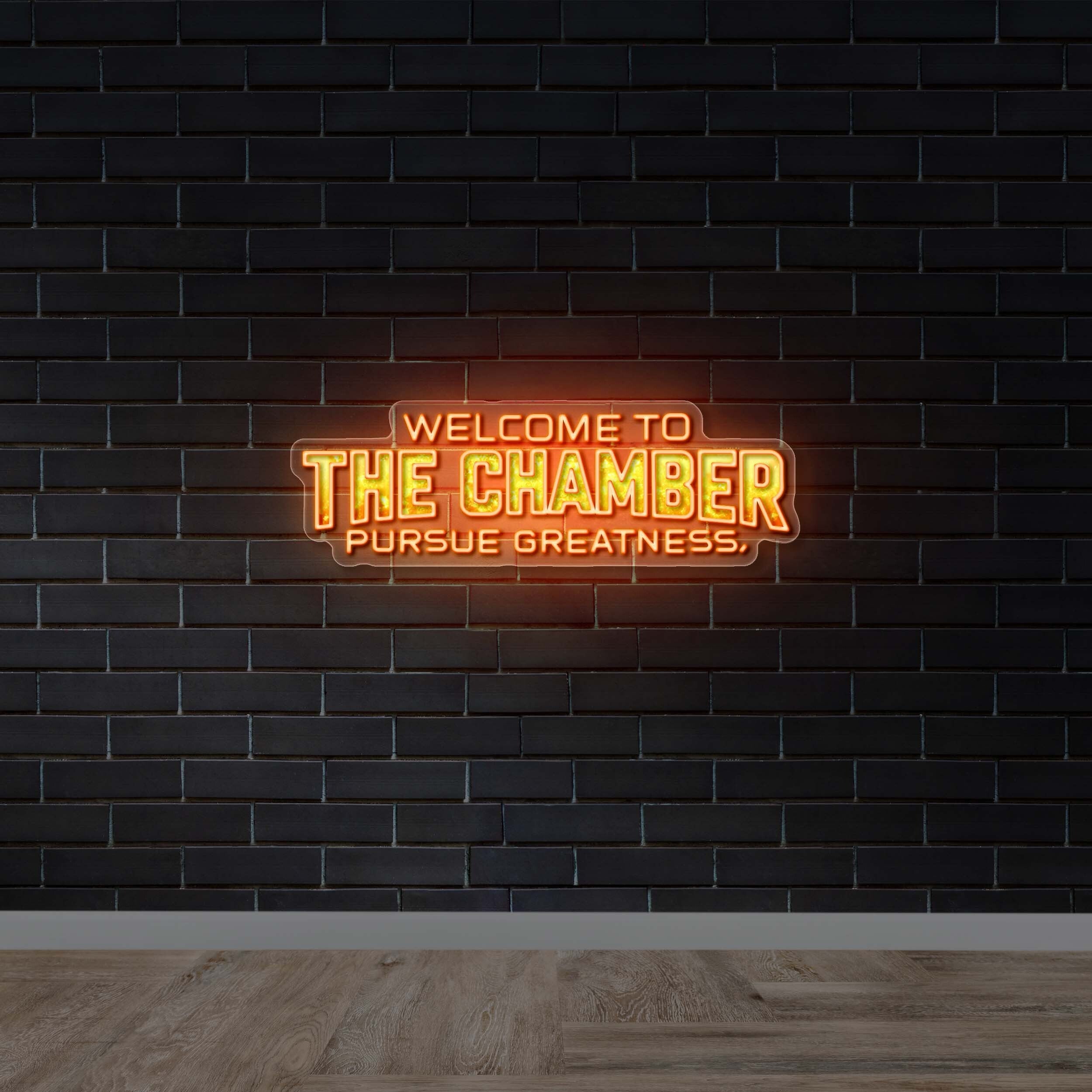 WELCOME TO THE CHAMBER - Premium Neon Artwork