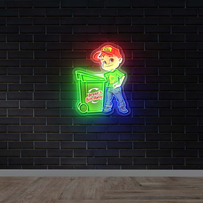 Jesse’s Bin-Away  – Premium Neon Artwork
