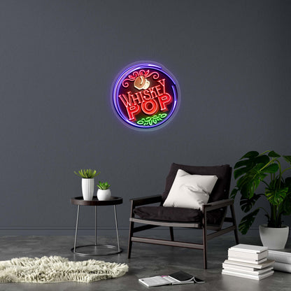 WHISKEY POP - Premium Neon Artwork