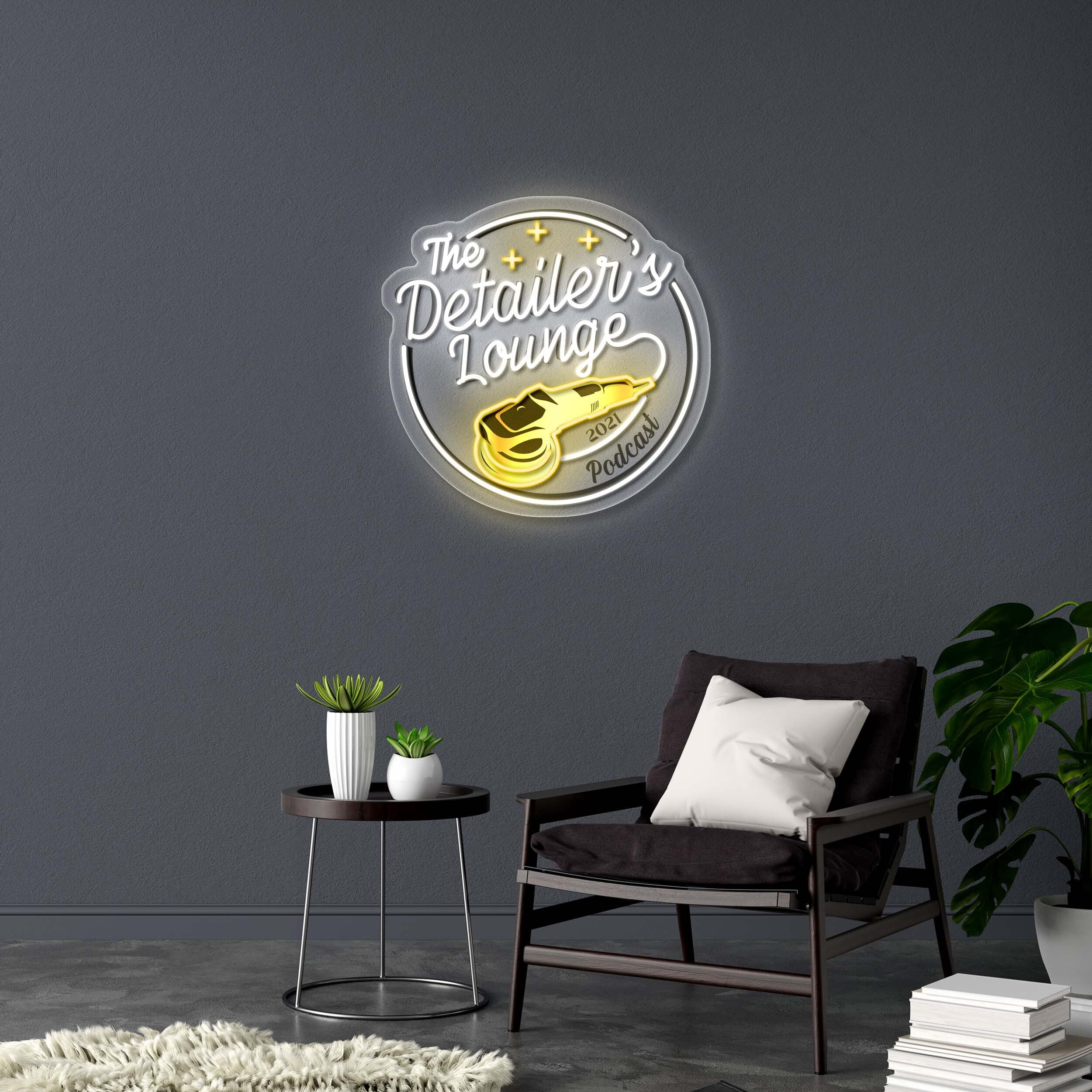 The Detailer’s Lounge - Premium Neon Artwork