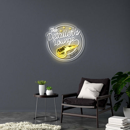 The Detailer’s Lounge - Premium Neon Artwork