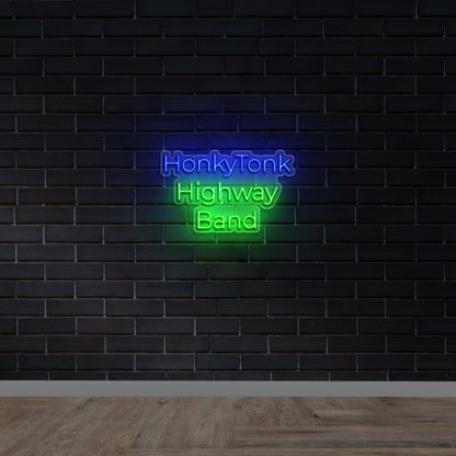 HonkyTonk Highway Band - Premium Neon Artwork
