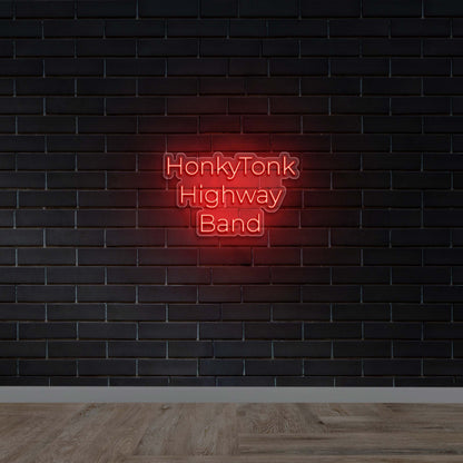 HonkyTonk Highway Band - Premium Neon Artwork