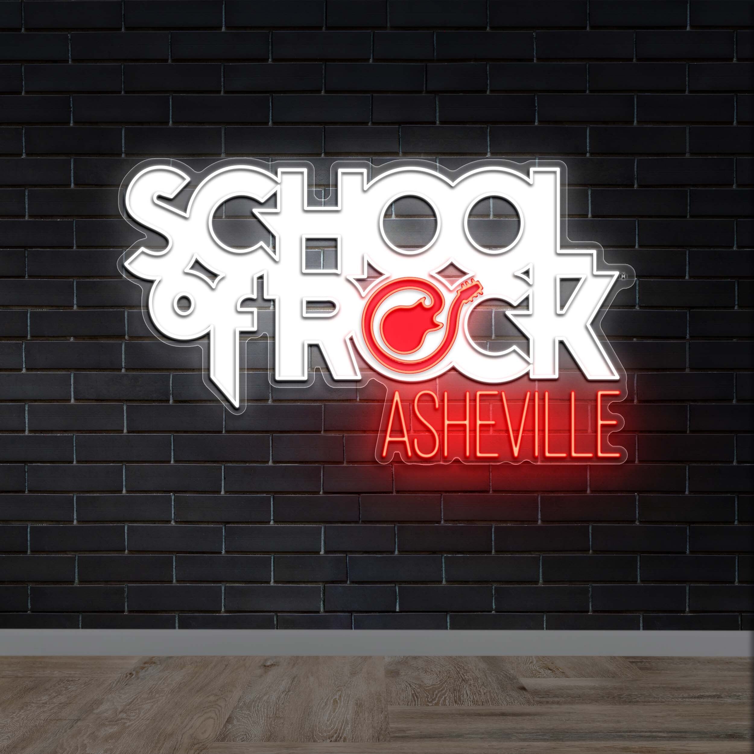 SCHOOL OF ROCK ASHEVILLE - Premium Neon Artwork