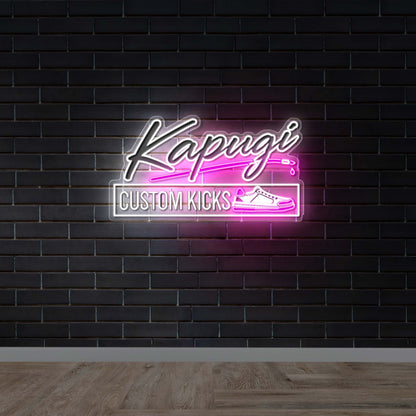 Kapugi Custom Kicks - Premium Neon Artwork