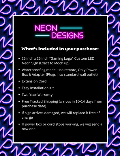 Gaming Logo - Premium Neon Artwork