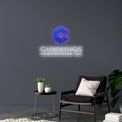 CUMMINGS CONSTRUCTION LLC - Premium Neon Artwork