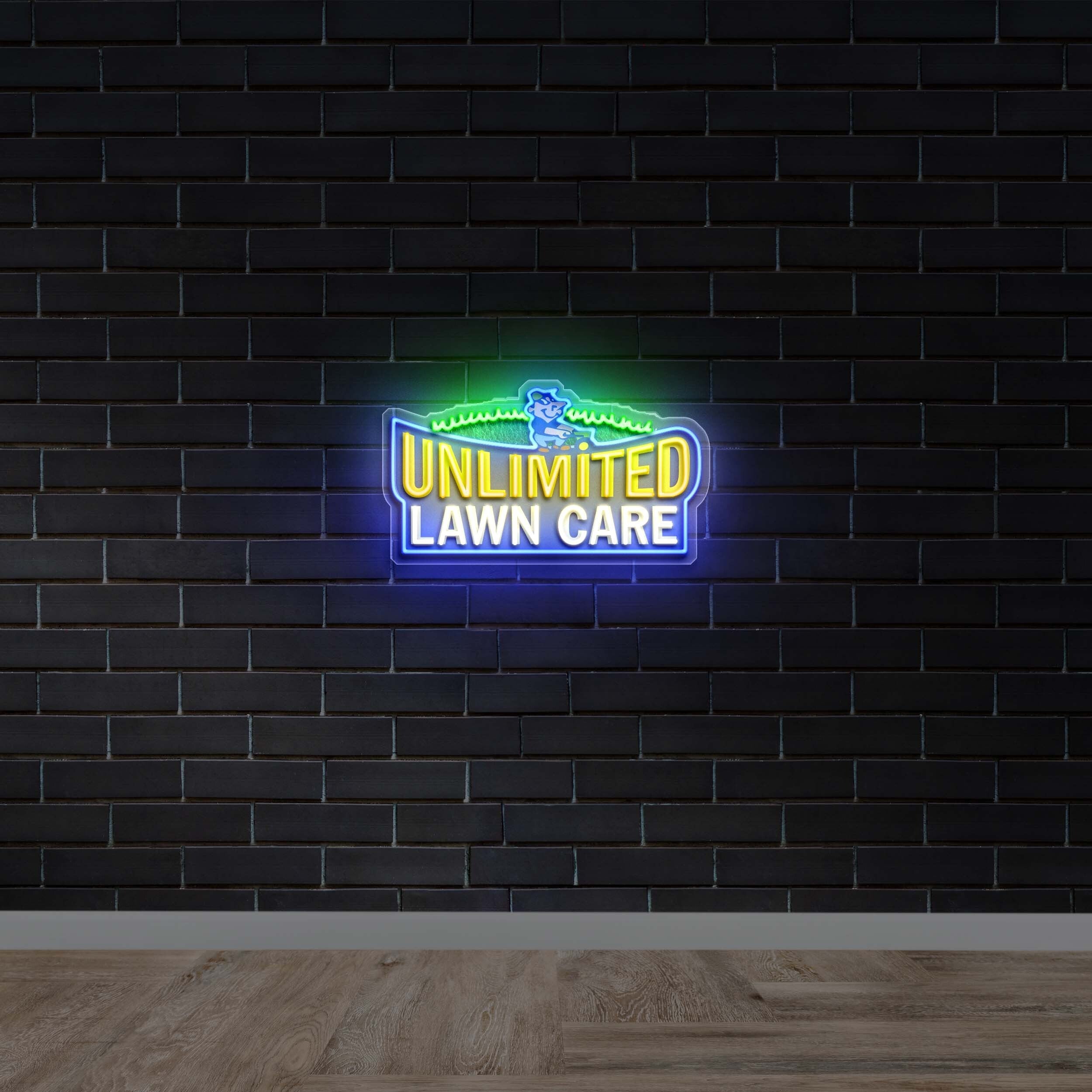 UNLIMITED LAWN CARE - Premium Neon Artwork