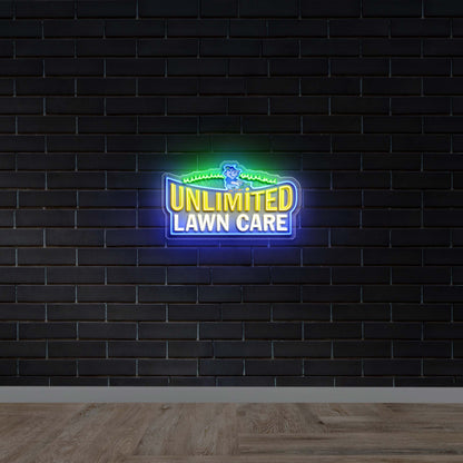 UNLIMITED LAWN CARE - Premium Neon Artwork